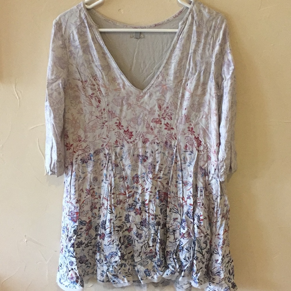 Floral ombré dress